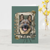 De Dag van vaders - de Poten van de Steen - Duitse Kaart (Gele Bloem)