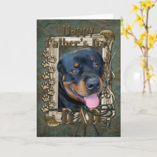 De Dag van vaders - de Poten van de Steen - Kaart (Gele Bloem)