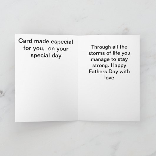 De Dag van vaders Kaart (Binnen)