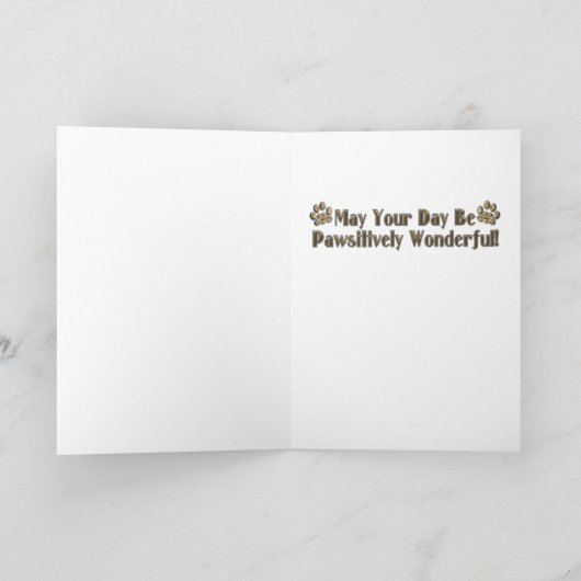 De Dag van vaders - Steenhoop Terrier - Teddybeer Kaart (Binnen)