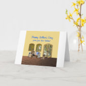 De Dag van vaders van de Babys van het Bont, Man Kaart (Gele Bloem)