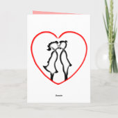 De dag van Valantines de kaart van de visserijhaak (Achterkant)