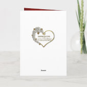 DE DAG VAN VALENTIJN MIJN MOEDER - RED/HEART/ROSES FEESTDAGEN KAART (Achterkant)