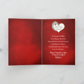 DE DAG VAN VALENTIJN MIJN MOEDER - RED/HEART/ROSES FEESTDAGEN KAART (Binnen)