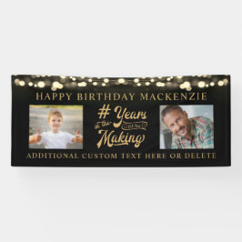 De dag verlicht de Foto JAREN in de MAKING Spandoek