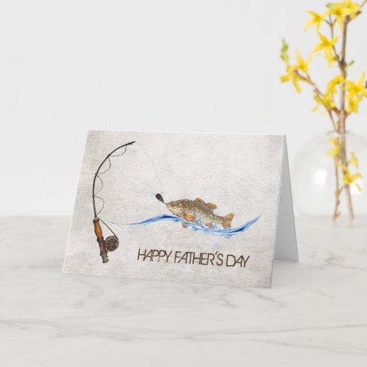 De dag-Vissen van de vader op pool Kaart (Gele Bloem)