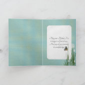 De dag-Vlinder van de moeder op rookwolkbloem Kaart (Binnen)