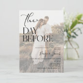 De dag voor bruiloft repetitie lunch kaart (Staand voorkant)