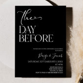 De dag voor bruiloft repetitie lunch kaart