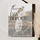 De dag voor bruiloft repetitie lunch kaart