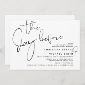 De dag voor de bruiloft, diner na de repetitie  kaart (Voorkant / Achterkant)