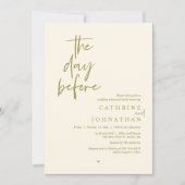 De dag voor de bruiloft, repetitie lunch kaart (Voorkant)