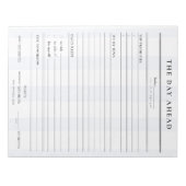De Dag Voor Notitieblok | Preppy Dagelijkse Planni (Voorkant)