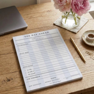 De Dag Voor Notitieblok | Preppy Dagelijkse Planni