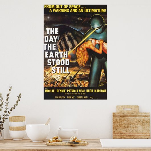 De dag waarop de aarde nog trok poster (Keuken)