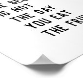 "De dag waarop je het zaadje plant.." citeert Poster (Hoek)