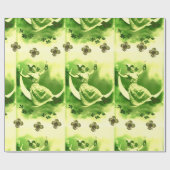 DE DAGDAG VAN DE ST-PATRICK MET SHAMROCKS CADEAUPAPIER (Vlak)