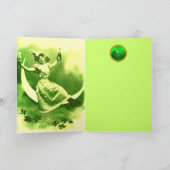 DE DAGDAG VAN DE ST-PATRICK MET SHAMROCKS KAART (Binnen)