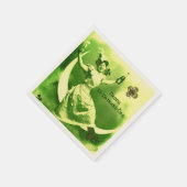 DE DAGDAG VAN DE ST-PATRICK MET SHAMROCKS MONOGRAM SERVET (Hoek)