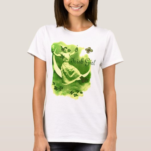 DE DAGDAG VAN DE ST-PATRICK MET SHAMROCKS MONOGRAM T-SHIRT (Voorkant)