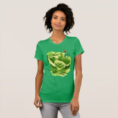 DE DAGDAG VAN DE ST-PATRICK MET SHAMROCKS MONOGRAM T-SHIRT (Voorkant volledig)