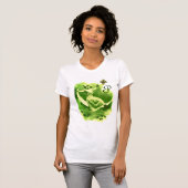 DE DAGDAG VAN DE ST-PATRICK MET SHAMROCKS MONOGRAM T-SHIRT (Voorkant volledig)