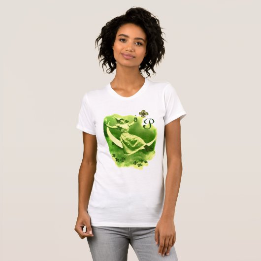 DE DAGDAG VAN DE ST-PATRICK MET SHAMROCKS MONOGRAM T-SHIRT (Voorkant volledig)