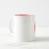 De dagelijkse Blah Tweekleurige Koffiemok (Voorkant links)