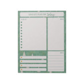 De dagelijkse boompanner neemt nota van maaltijden notitieblok (Linkerzijde)