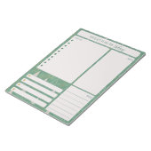 De dagelijkse boompanner neemt nota van maaltijden notitieblok (Schuin)