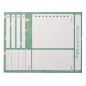 De dagelijkse boompanner neemt nota van maaltijden notitieblok (Voorkant)