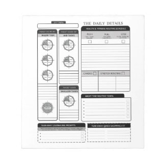 De Dagelijkse Detailplanner Ondersteuningspagina Notitieblok