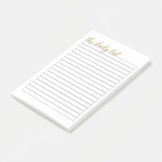 "De dagelijkse lijst"-laptop Post-it® Notes (Schuin)