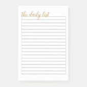 "De dagelijkse lijst"-laptop Post-it® Notes (Voorkant)