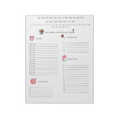 De dagelijkse planner notitieblok (Linkerzijde)