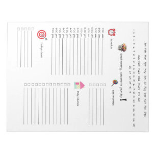 De dagelijkse planner notitieblok