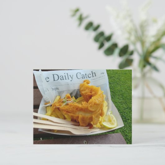 De dagelijkse vangst briefkaart (Staand voorkant)