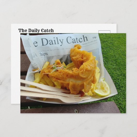 De dagelijkse vangst briefkaart (Voorkant / Achterkant)