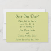 De dagen bewaren de Datum Save The Date (Achterkant)