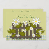 De dagen bewaren de Datum Save The Date (Voorkant / Achterkant)