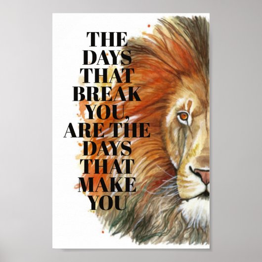 De dagen die je breken poster (Voorkant)