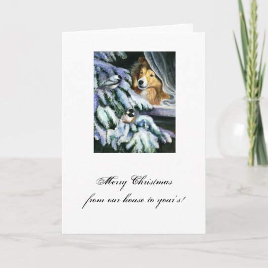 De Dagen van de sneeuw Feestdagen Kaart (Voorkant)