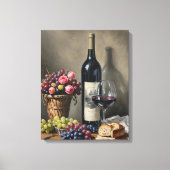 De dagen van wijn en Roos Canvas Afdruk (Voorkant)