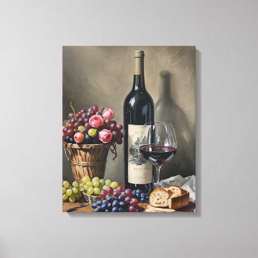 De dagen van wijn en Roos Canvas Afdruk (Voorkant)