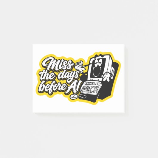 De dagen voor AI missen Post-it® Notes (Voorkant)