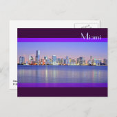 De dageraad van de Magische Stad: Miami, Florida Briefkaart (Voorkant / Achterkant)
