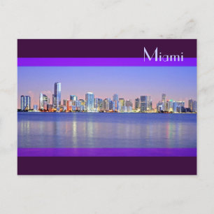 De dageraad van de Magische Stad: Miami, Florida Briefkaart