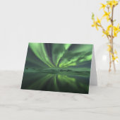 De Dageraad van IJsland. De noordelijke Lichten Kaart (Gele Bloem)