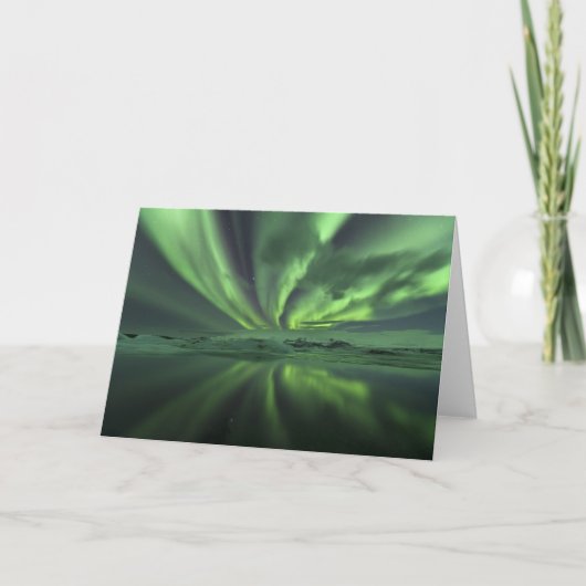 De Dageraad van IJsland. De noordelijke Lichten Kaart (Voorkant)