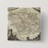 De dageraad vierkante button 5,1 cm (Voorkant)